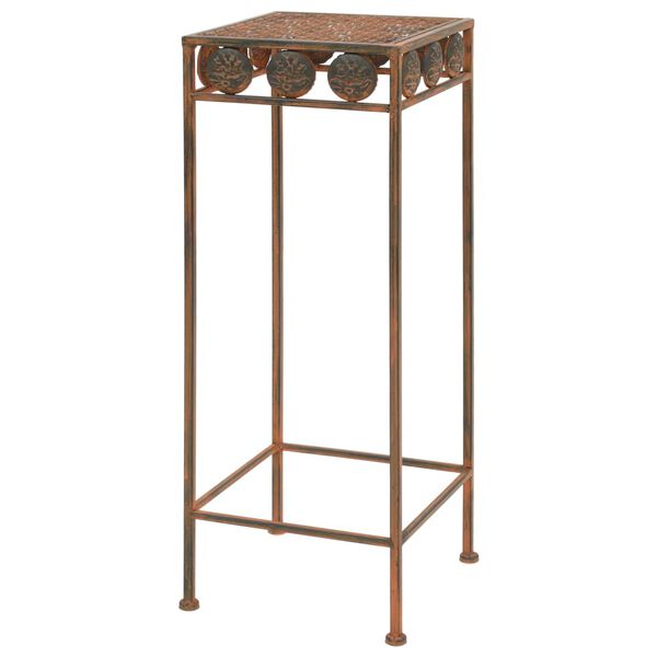 vidaXL Plant Stand Rusty Metal Set of 3 sizes: Large, Medium, Small