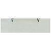 vidaXL Floating Shelf Set of 2 Frosted Toughened safety glass, Zinc alloy