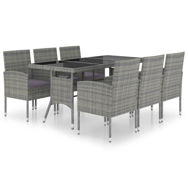 vidaXL Garden Dining Set Anthracite, Dark Grey