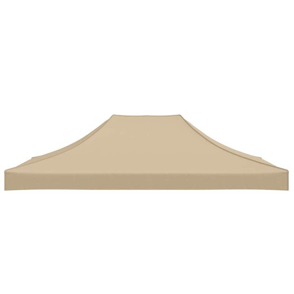 vidaXL Party Tent Roof Beige 600D oxford fabric with PVC coating Large