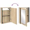 vidaXL Bathroom Mirror Cabinet Brown 42 x 12 x 60 cm Engineered wood