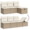 vidaXL Garden Sofa Set Beige