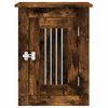 vidaXL Dog Crate Furniture Smoked oak Engineered wood, steel Medium