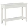 vidaXL Console Table White MDF 43.3 x 13.8 x 31.5 in Console Table