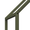 vidaXL Firewood Rack Olive Green 23.6x9.8x23.6" Cold-rolled steel