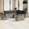 vidaXL Garden Sofa Set Light Grey, Dark Grey