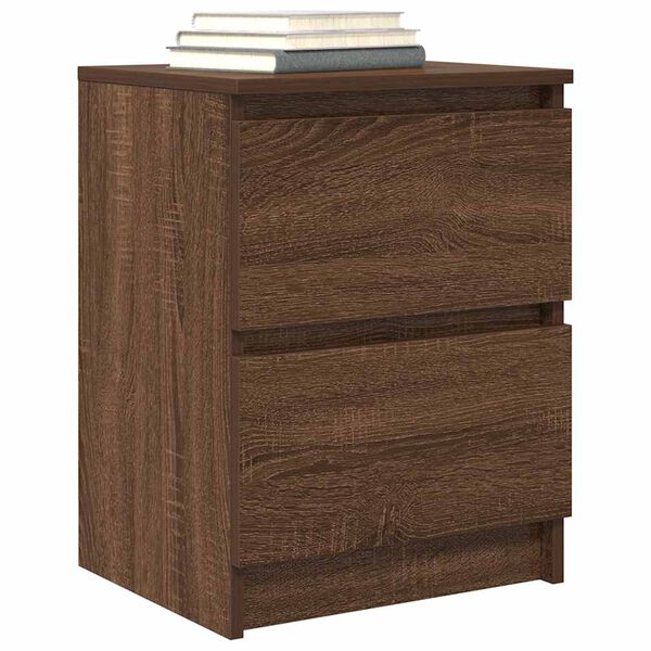 vidaXL TV Cabinet Brown Oak Engineered Wood 15.7 x 13.8 x 21.3 in