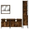 vidaXL Bathroom Furniture Set Smoked oak