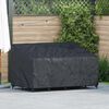 vidaXL Garden Bench Cover Black 160 x 100 x 61 / 89 cm 420D fabric