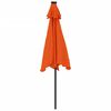 vidaXL Garden Parasol Terracotta Polyester Large Collapsible