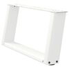 vidaXL Coffee Table Leg White Powder-coated steel 23.6x Adjustable Feet