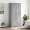vidaXL Wardrobe Grey Sonoma Engineered Wood Regular Wardrobe