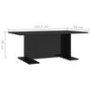 vidaXL Coffee Table High gloss black Engineered wood Medium Gloss Finish