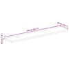 vidaXL Table Top 55.1"x19.7"x1.5" Rectangular Solid Wood Rough Mango