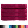 vidaXL Towel Set of 4 Bordeaux 100% cotton 39.4 x 78.7 in Towel