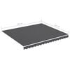 vidaXL Replacement Awning Fabric Anthracite 100% Polyester with PU coating