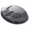 vidaXL WC Toilet Seats 2 pcs with Soft Close Lids MDF Stones Design (2x143928)