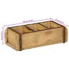 vidaXL Tray with Storage Brown 30 x 14 x 9 cm