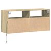 vidaXL TV Wall Cabinet Sonoma Oak Engineered Wood 39.4 in length