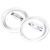 vidaXL Button Badges Kit with Pins 100 Sets Acrylic 1.46 "