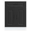 vidaXL Kitchen Base Cabinet Black Engineered wood Standard