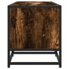 vidaXL TV Cabinet Smoked Oak Engineered wood, Metal Medium TV Cabinet