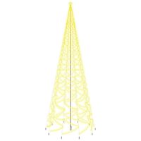 vidaXL Christmas Tree with Spike Warm White 3000 LEDs 26 ft