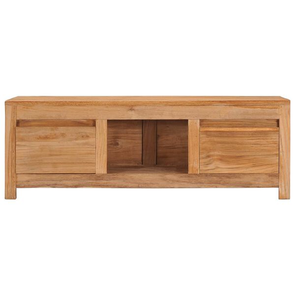 vidaXL TV Cabinet Teak Solid teak wood 39.4 x 11.8 x 13.8 in