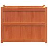 vidaXL Garden Planter Wax Brown 35.4"x19.7"x27.6" Solid Wood Pine