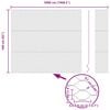 vidaXL Hexagon Fence Gray 1.6 x 50 m Steel