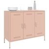 vidaXL Sideboard Pink Cold-rolled steel Medium Adjustable Feet