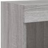 vidaXL 6 Piece TV Wall Units with LED Gray Sonoma Engineered Wood