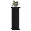 vidaXL Plant Stand Black Oak 12.99 x 12.99 x 39.37 in Engineered wood