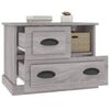 vidaXL Bedside Cabinet Grey sonoma Engineered wood Medium
