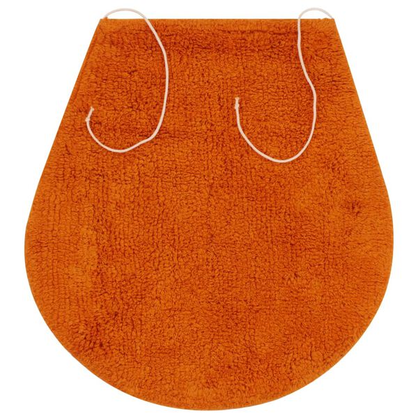 vidaXL Bath Mat Set Orange 100% cotton One Size Bath Mat Set