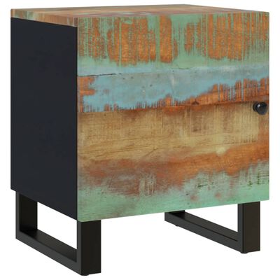 vidaXL Bedside Cabinet 15.7"x13"x18.1" Solid Wood Reclaimed