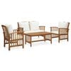 vidaXL Garden Lounge Set Solid Acacia Wood Large Durable