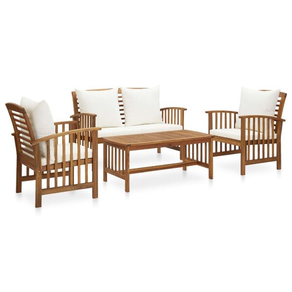 vidaXL Garden Lounge Set Solid Acacia Wood Large Durable