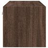 vidaXL Wall Cabinet with Glass Doors Brown Oak 40.2"x14.6"x13.8"