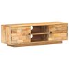 vidaXL TV Cabinet Natural Mango Solid Mango Wood 45.7 x 11.8 x 13.8 in