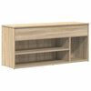 vidaXL Shoe Bench Sonoma oak Engineered wood Standard Shoe Bench