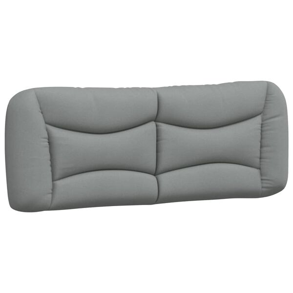 vidaXL Headboard Cushion Light Gray 100% Polyester 53.9 in wide