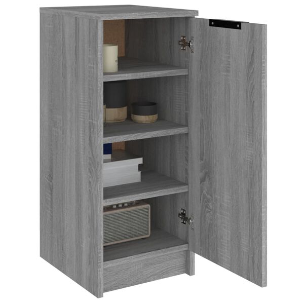vidaXL Shoe Cabinet Grey Sonoma Engineered Wood Compact Shoe Cabinet