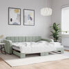 vidaXL Daybed With Trundle Light grey