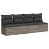 vidaXL Garden Sofa Set Grey