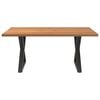 vidaXL Dining Table Light brown and Anthracite