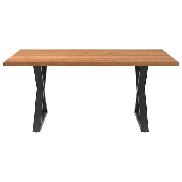 vidaXL Dining Table Light brown and Anthracite