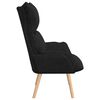 vidaXL Armchair Black 27.17 x 29.13 x 36.61 in Fabric