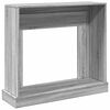 vidaXL Fireplace Surround Grey Sonoma 39.4x11.8x34.4" Engineered Wood
