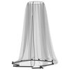 vidaXL Mosquito Net for Umbrella 220 Mesh Black &Phi;118.1x90.6"